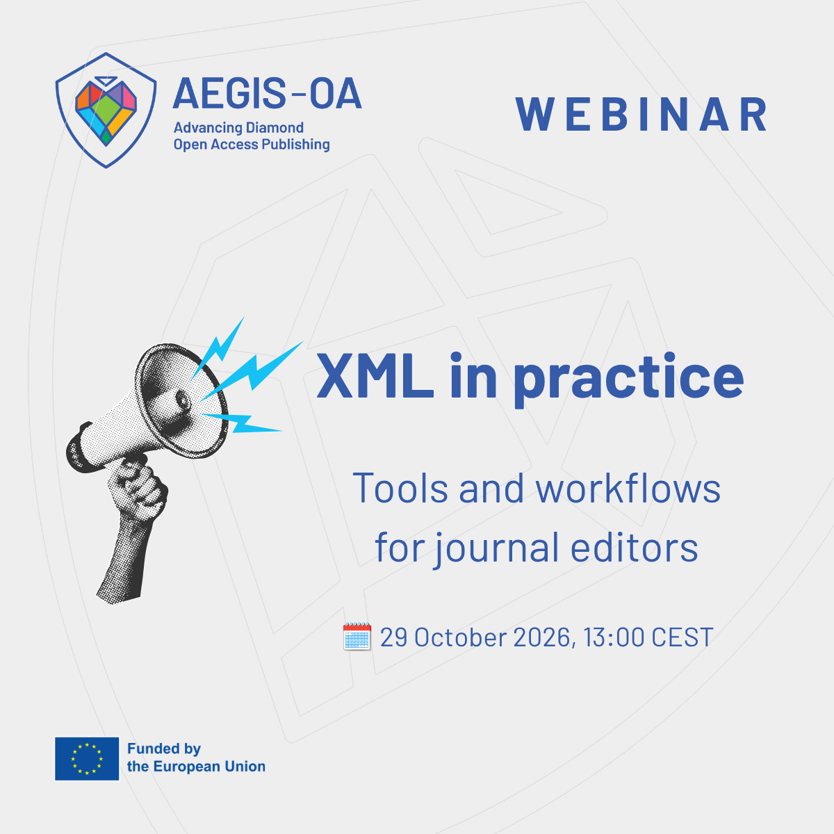 Webinar - XML in practice: tools and workflows for journal editors