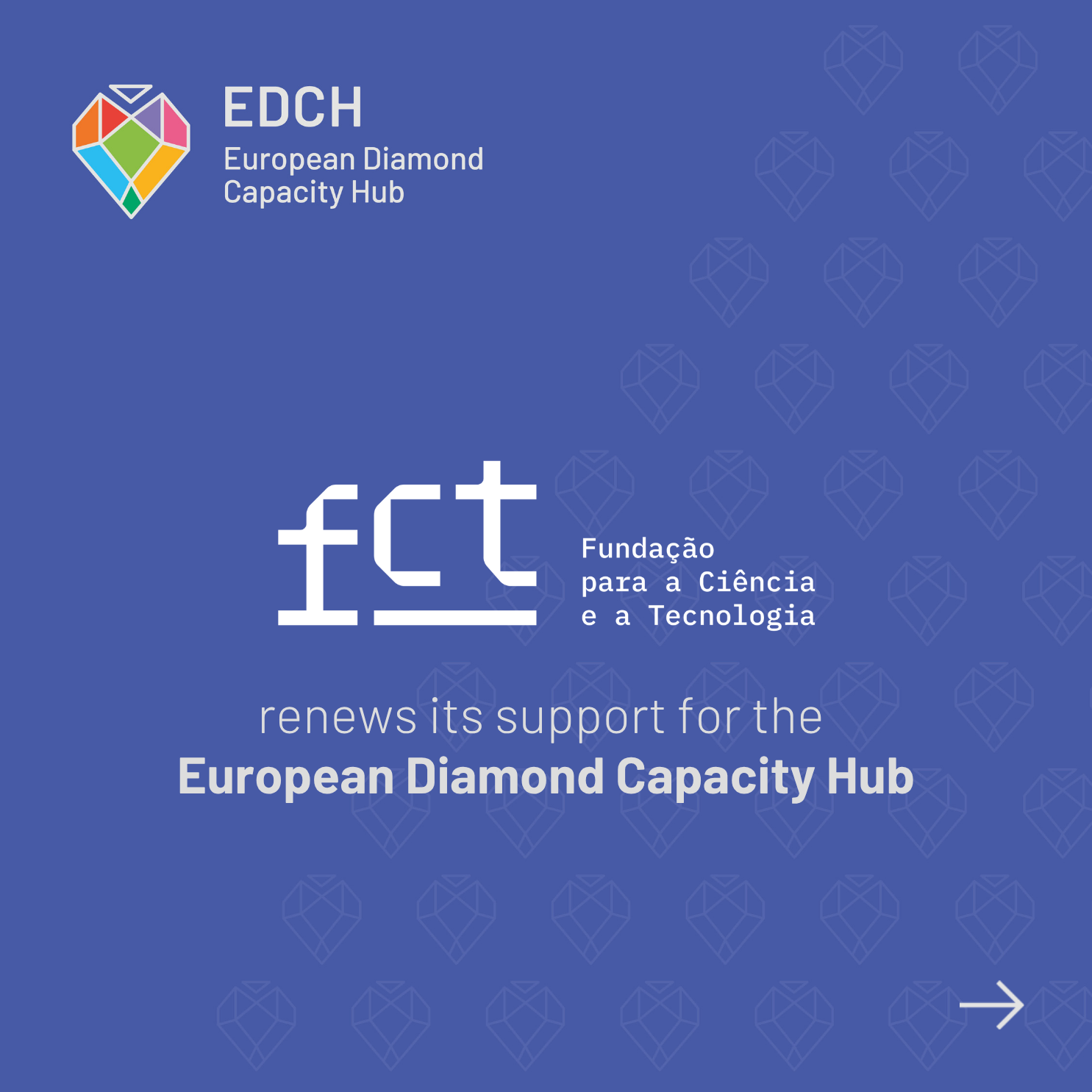 FCT renews its support for the European Diamond Capacity Hub